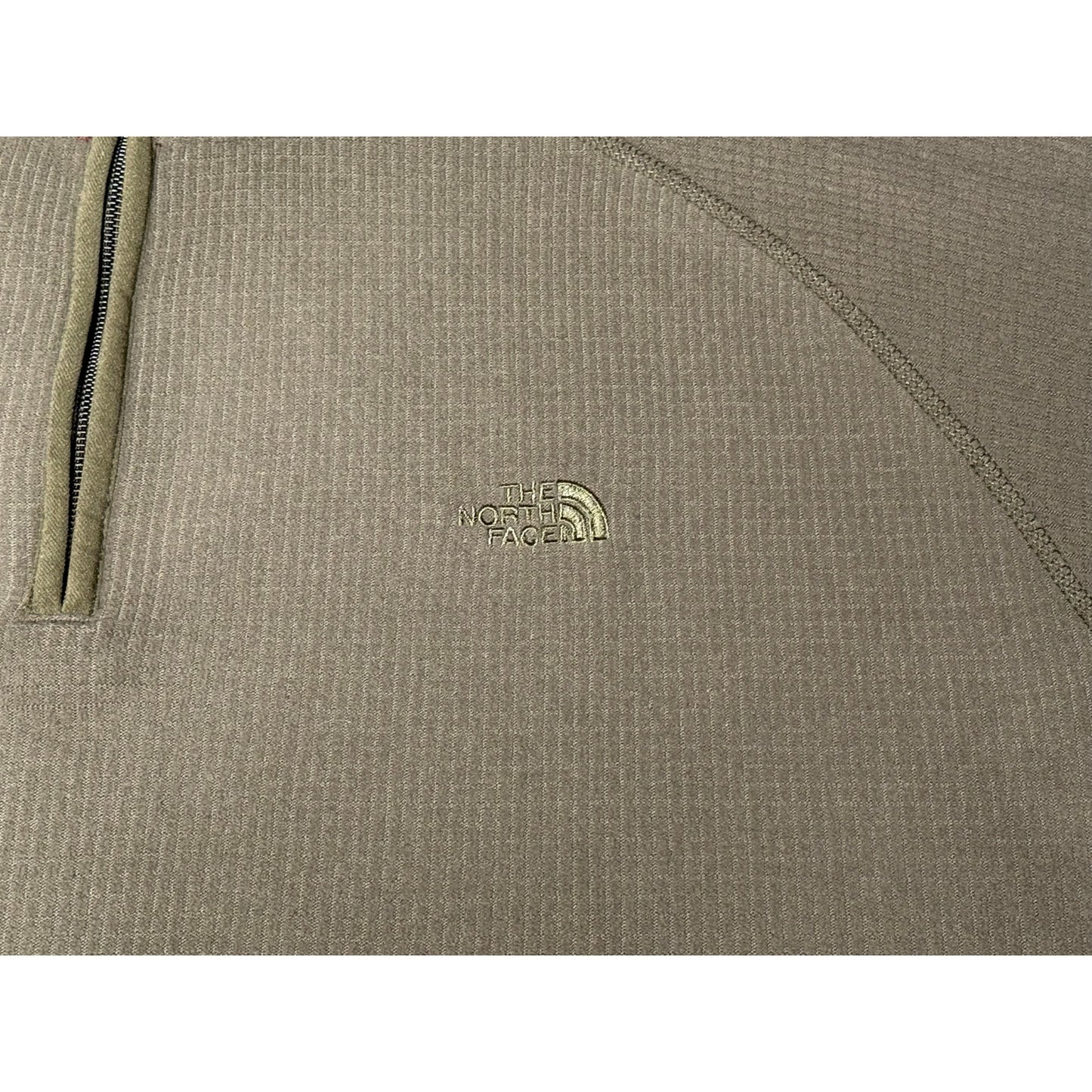 The North Face Waffle Knit Thermal Quarter Zip Sweatshirt Large