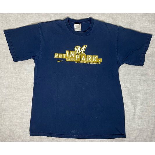 Vintage Y2K Nike Milwaukee Brewers Miller Park T-Shirt Medium