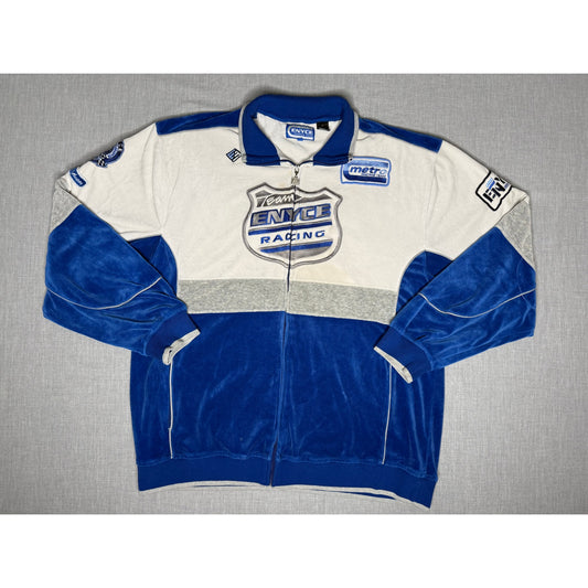 Vintage Enyce Performance Systems Racing Velour Track Jacket XL