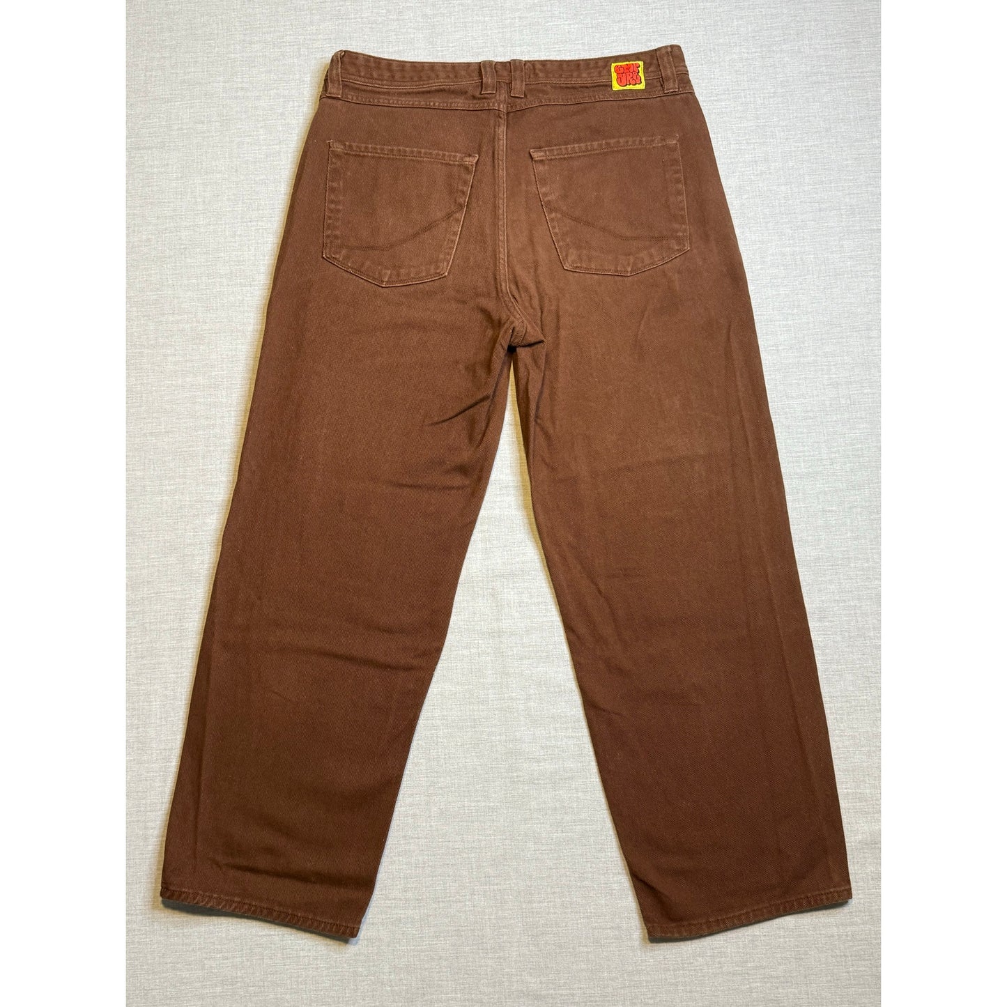 Empyre Relaxed Fit Brown Skater Jeans 34