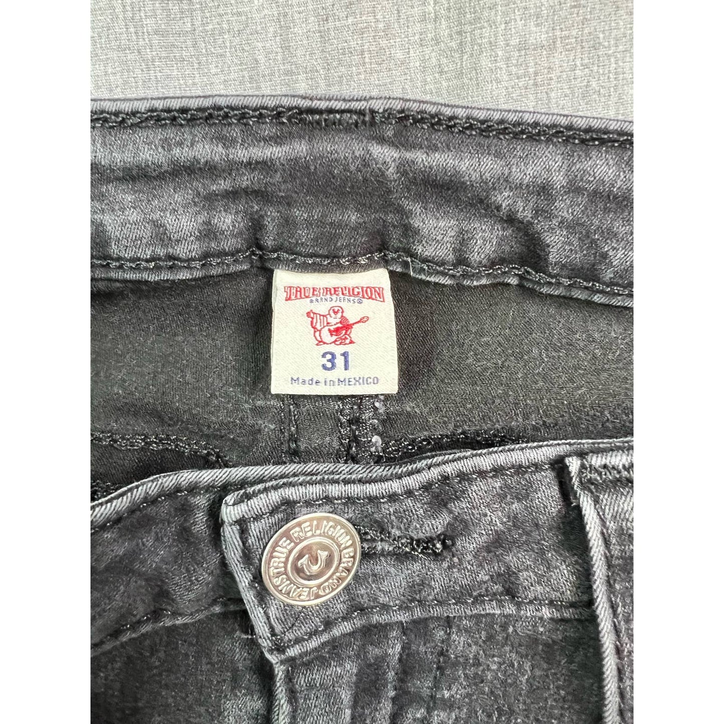 True Religion Logo Skinny Jeans 31