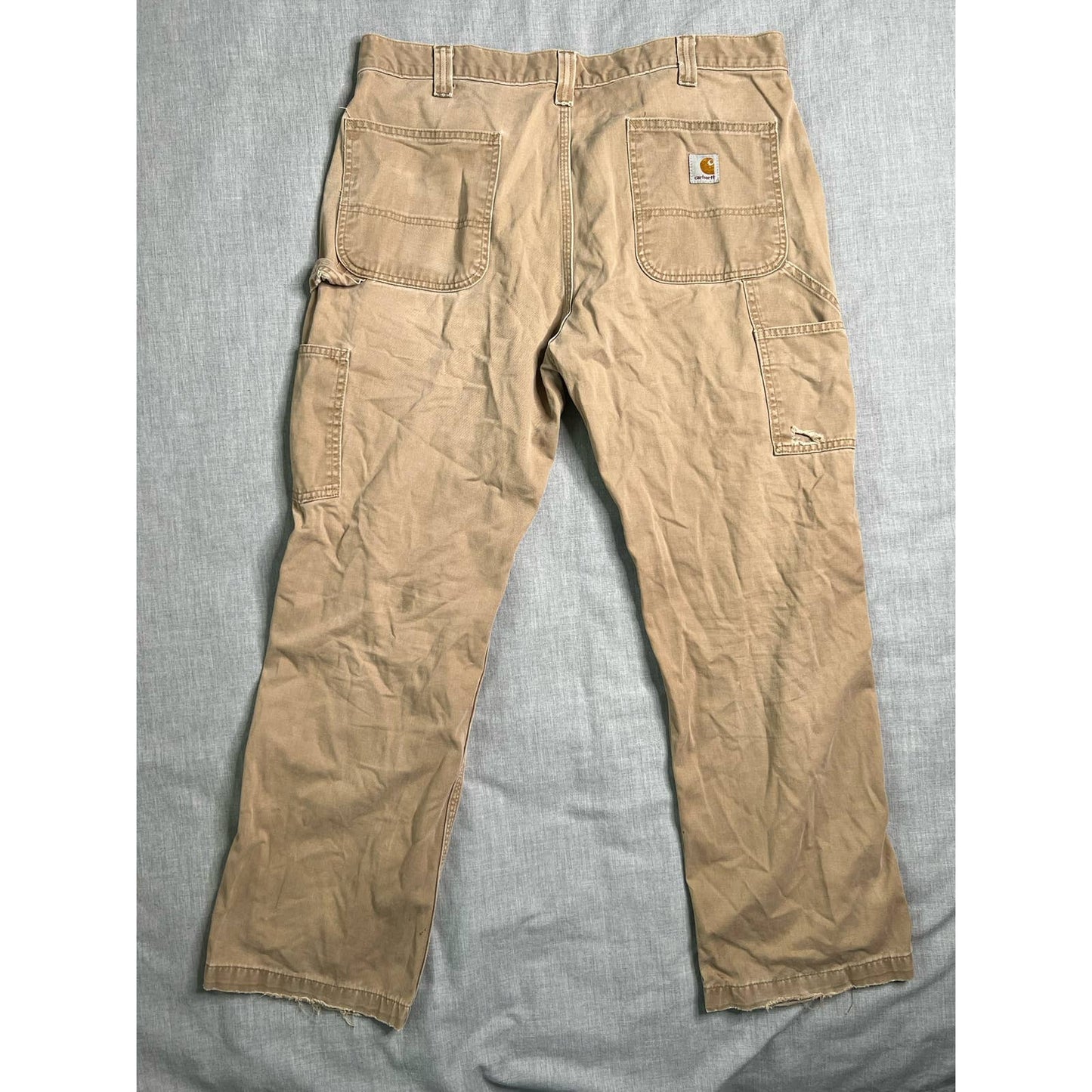 Carhartt Relaxed Fit Tan Carpenter Work Pants B324 DKH 38x30