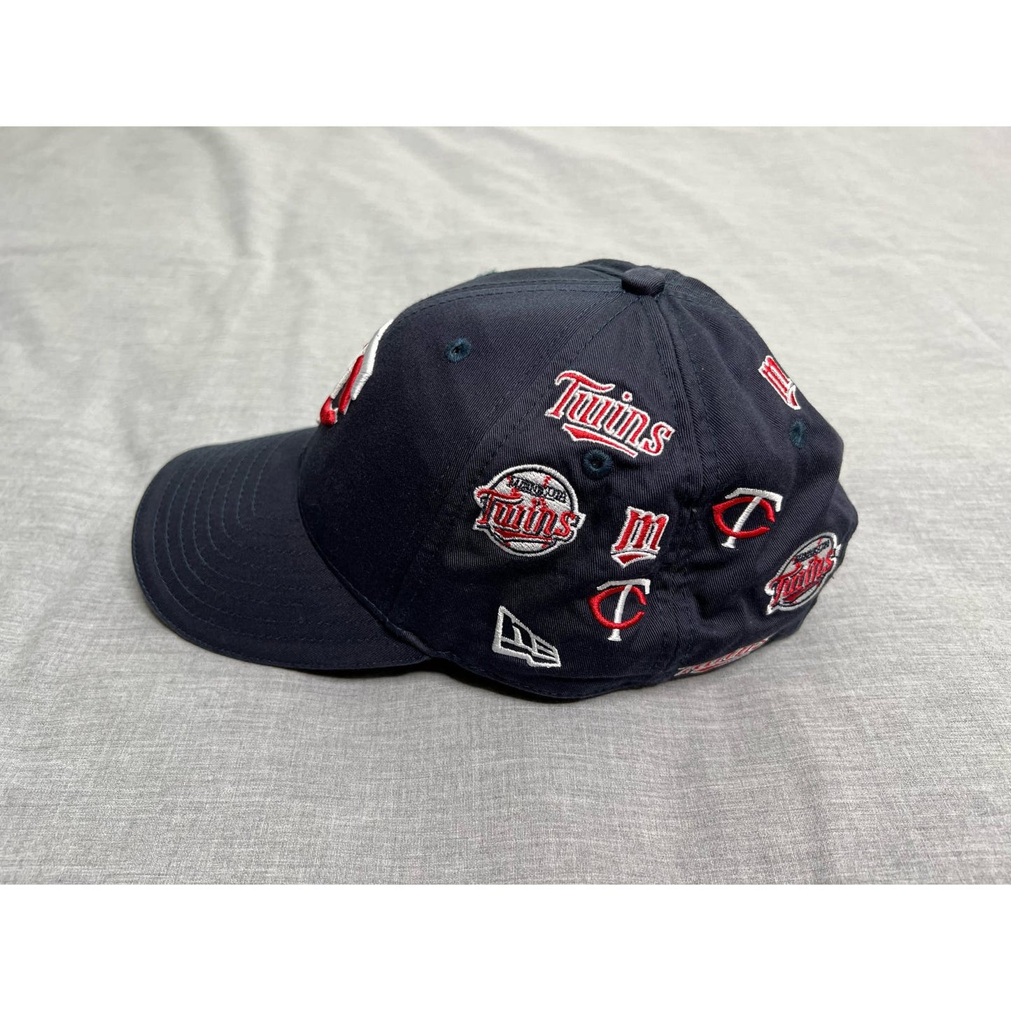 Minnesota Twins All Over Logo Adjustable New Era MLB Baseball Hat