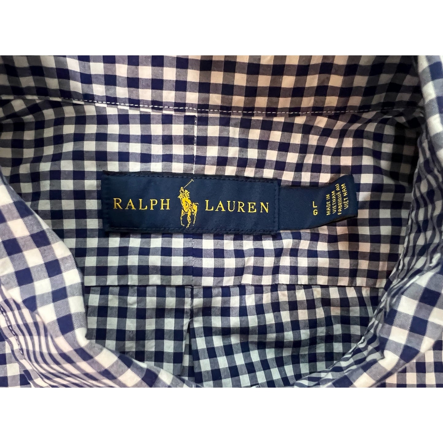 Polo Ralph Lauren Gingham Button Down Shirt Large