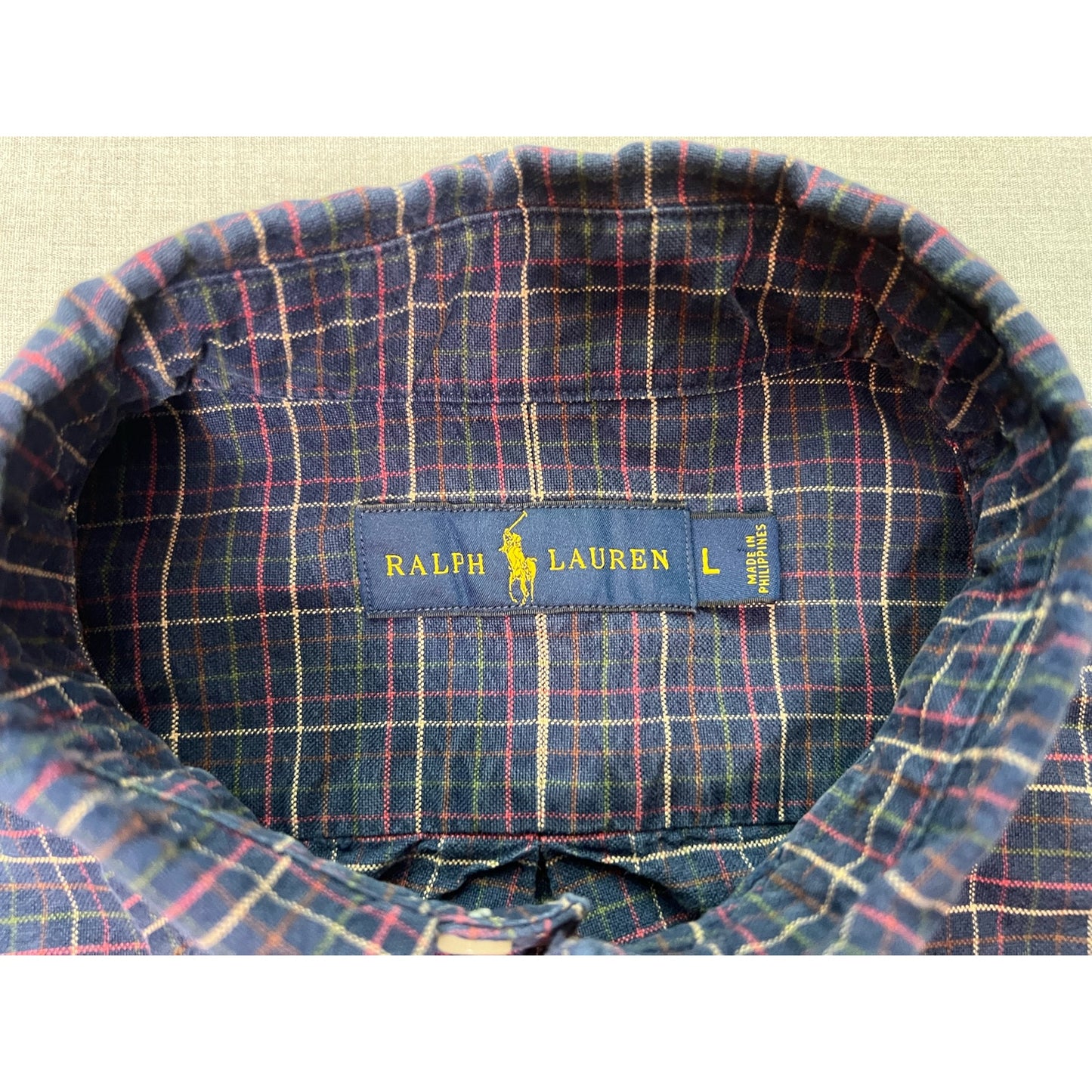 Polo Ralph Lauren Plaid Button Down Long Sleeve Shirt Large