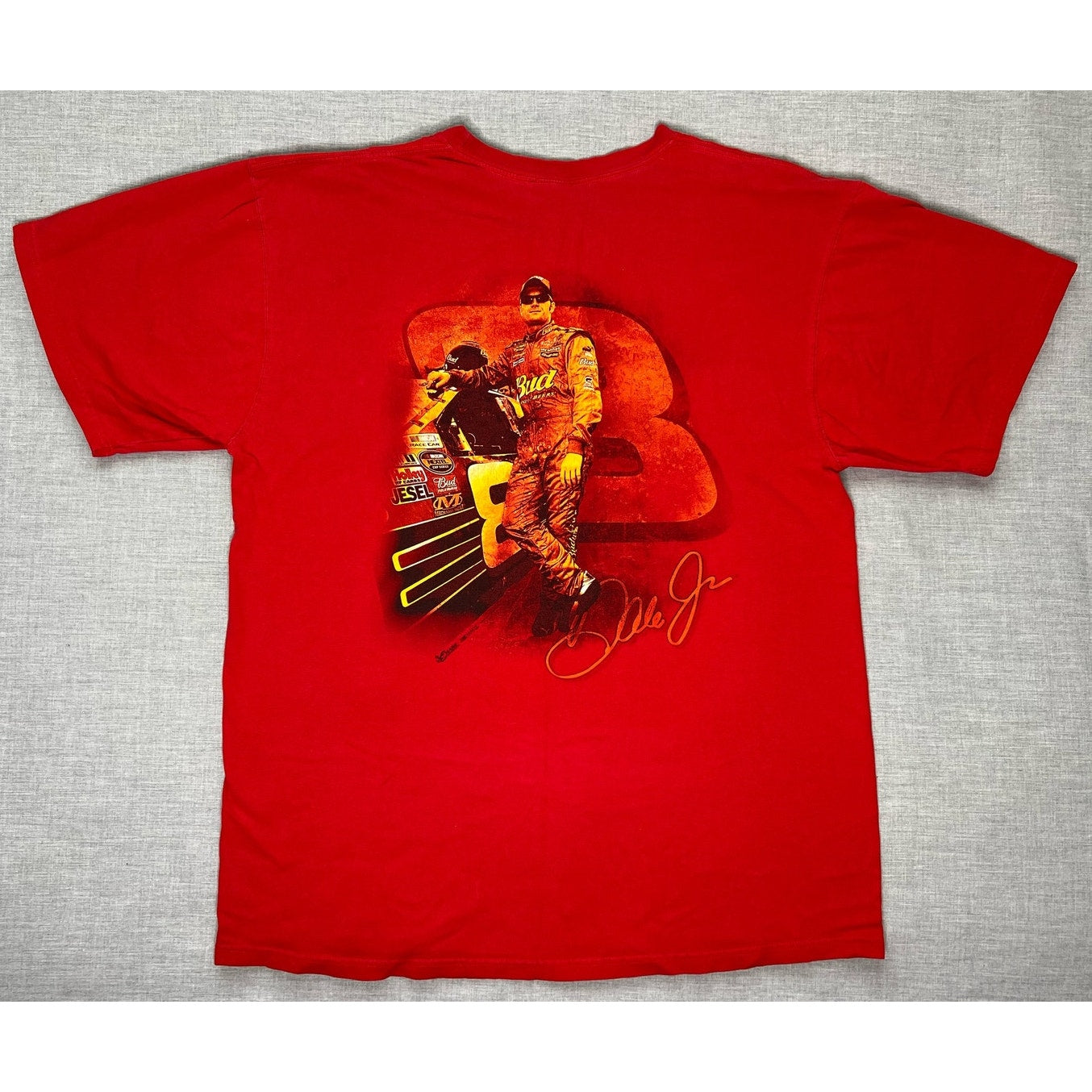 Vintage Y2K Dale Earnhardt Jr Budweiser NASCAR T-Shirt XL