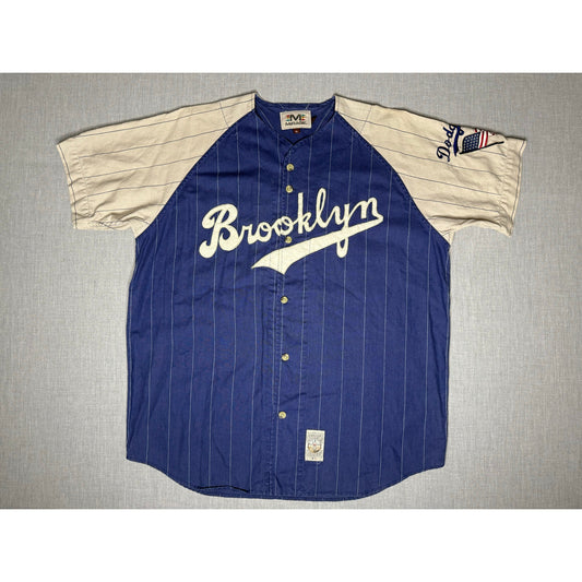 Vintage 90s Brooklyn Dodgers Mirage Throwback Baseball Jersey XL