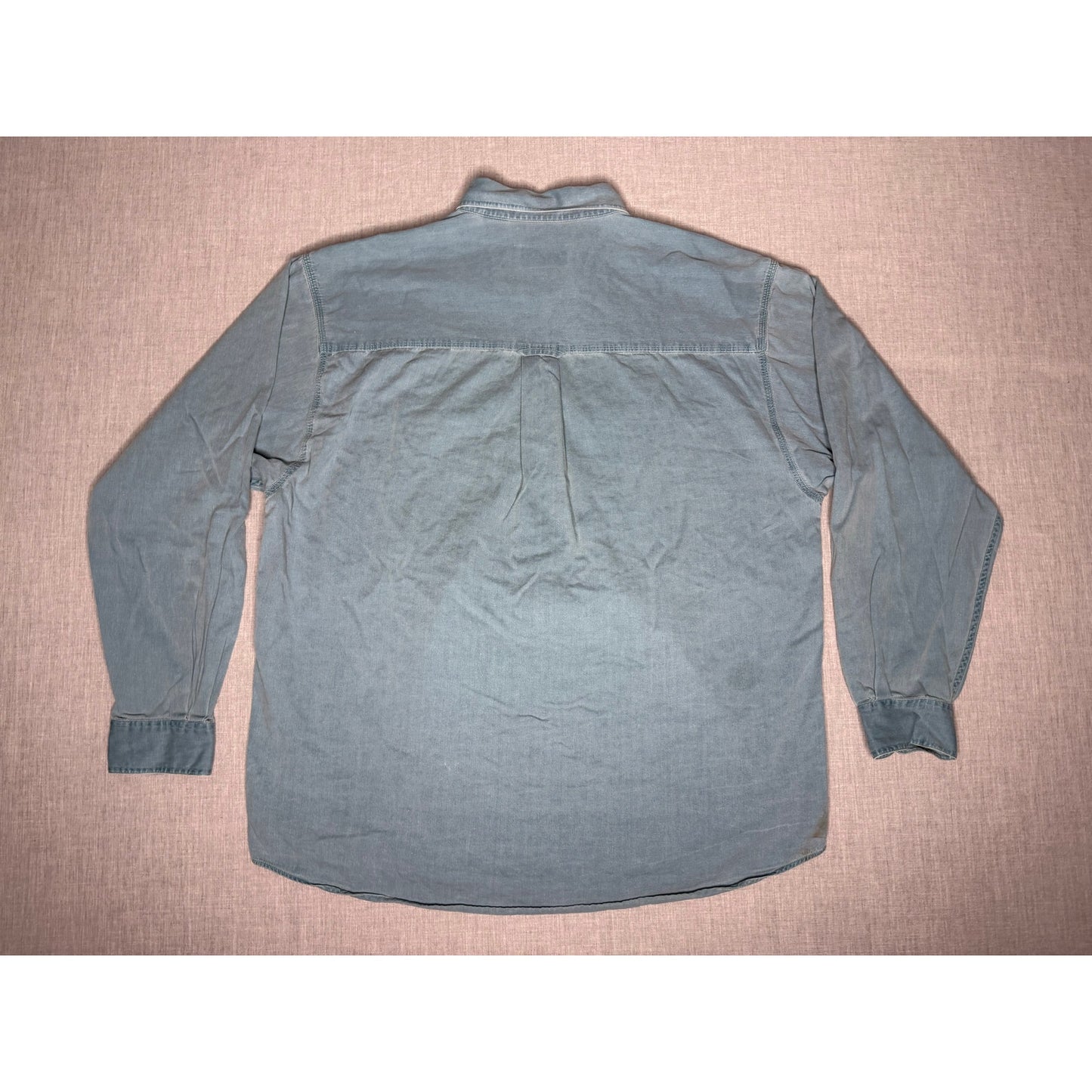 Vintage 90s Eddie Bauer Rufton Twill Button Up Shirt XL