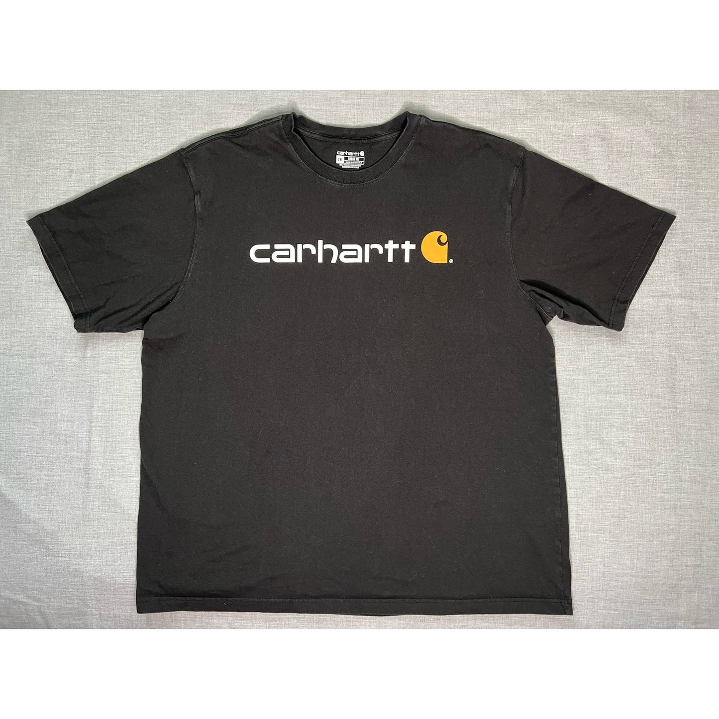 Carhartt Spell Out Logo Black T-shirt 2XL