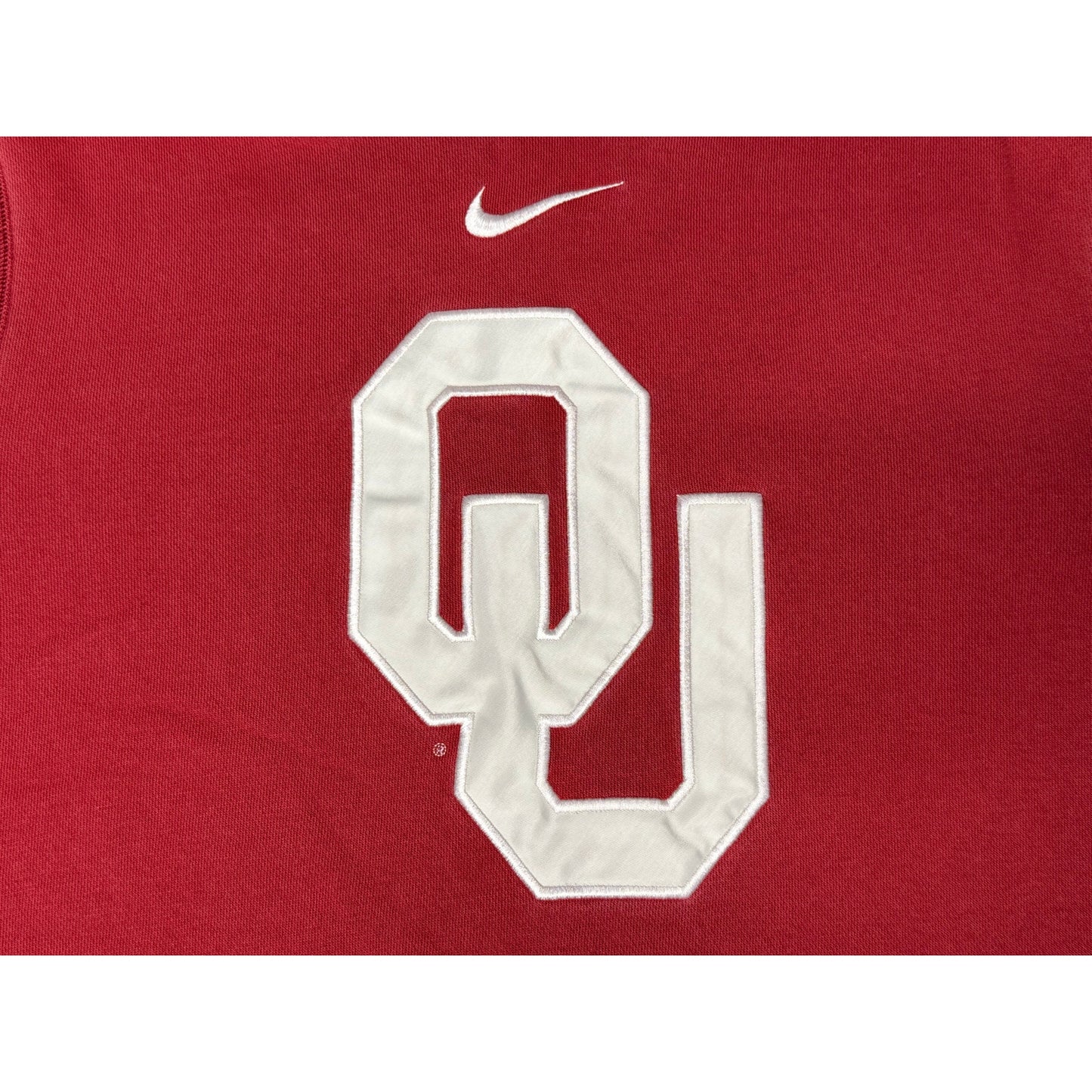 Nike University of Oklahoma Sooners Center Check Pullover Hoodie Large