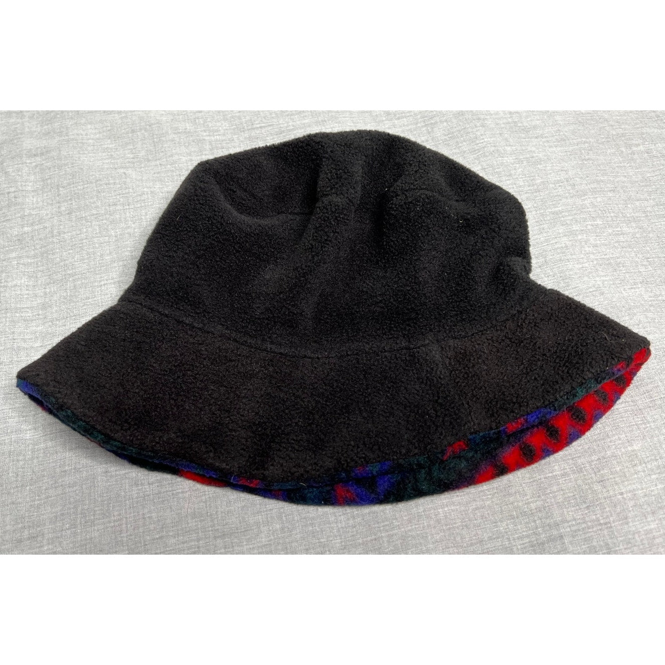 Vintage Womens Fleece Aztec Bucket Hat