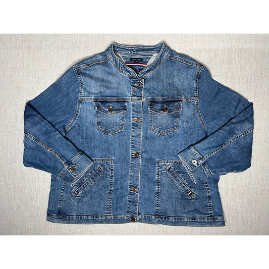 Tommy Hilfiger Button Up 4 Pocket Denim Jean Jacket 2XL