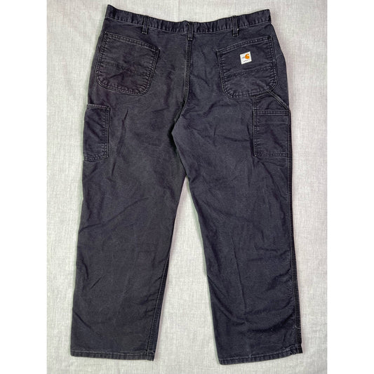 Carhartt Flame Resistant Carpenter Black Work Pants 40x30