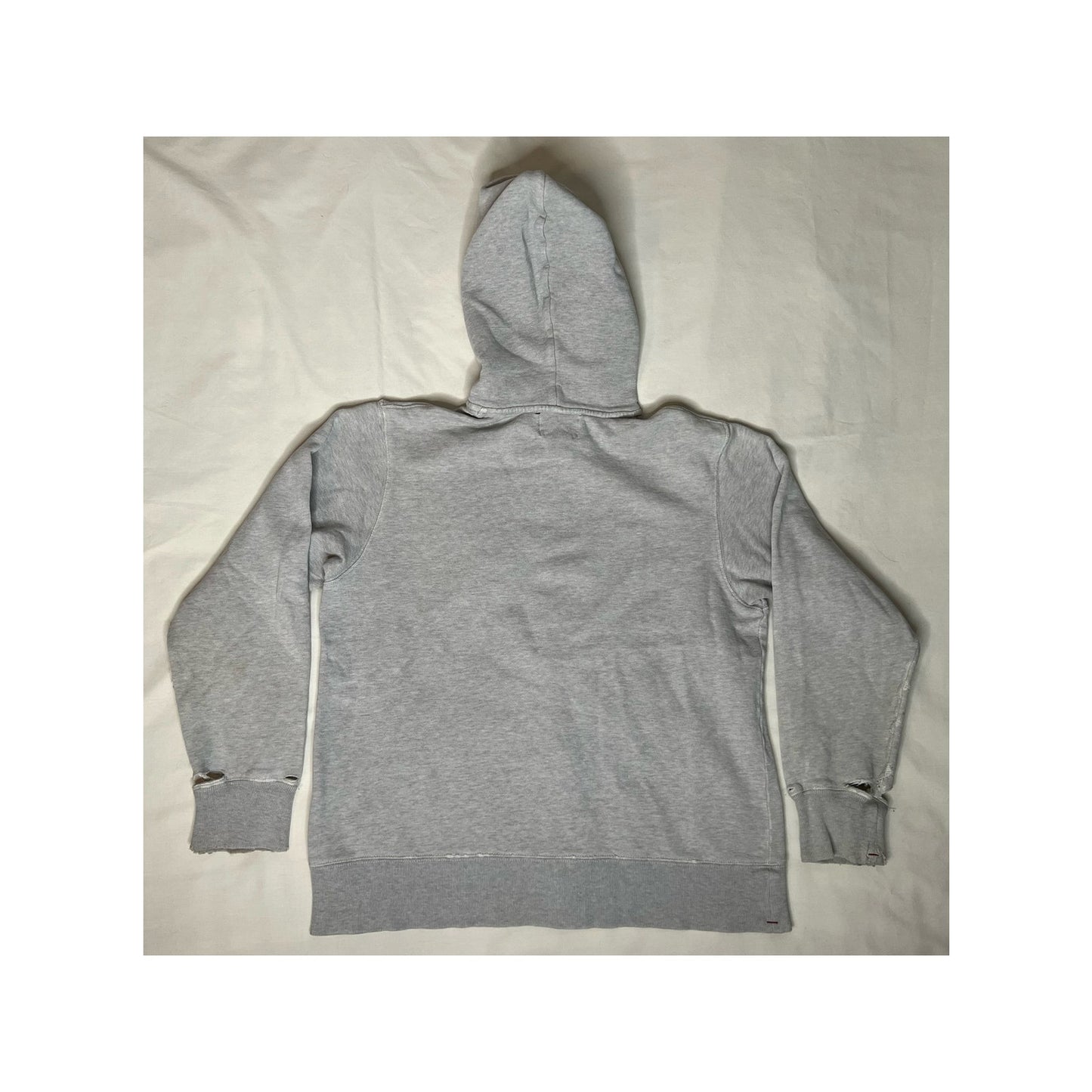 Vintage Polo Jeans Ralph Lauren Distressed Full Zip Hoodie Sweatshirt Small
