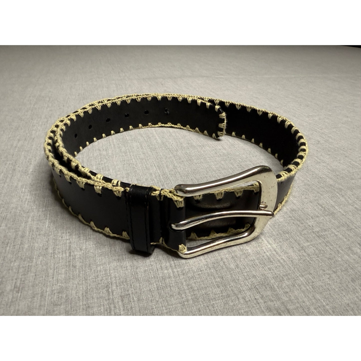 Woven Leather Western Style Belt Large 40”