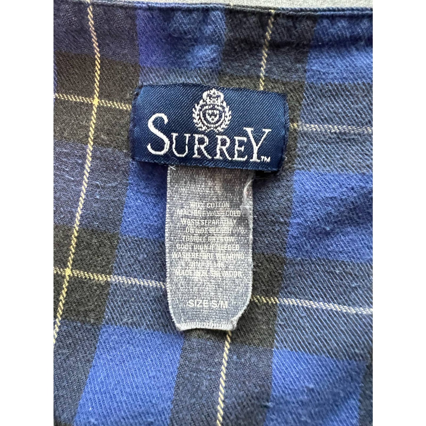 Vintage Surrey Mismatch Flannel Shirt S/M