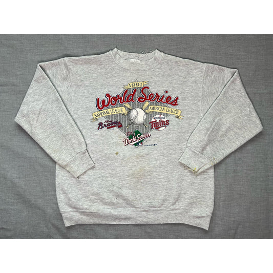 Vintage 1991 Minnesota Twins World Series Crewneck Sweatshirt Large