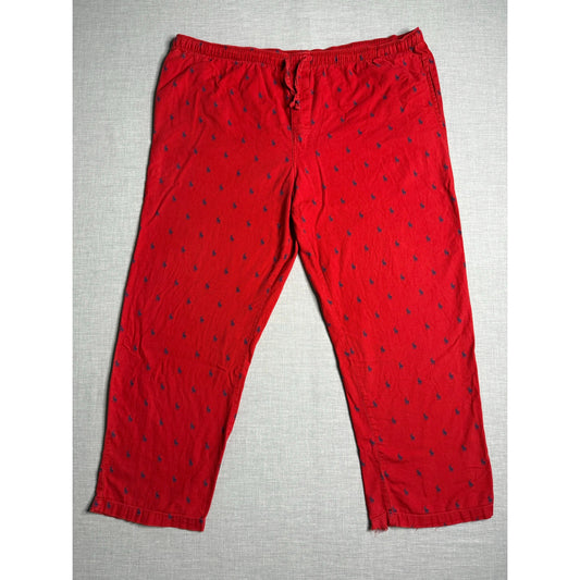 Vintage Y2K Polo Ralph Lauren Sleepwear All Over Logo Pajama Pants Medium