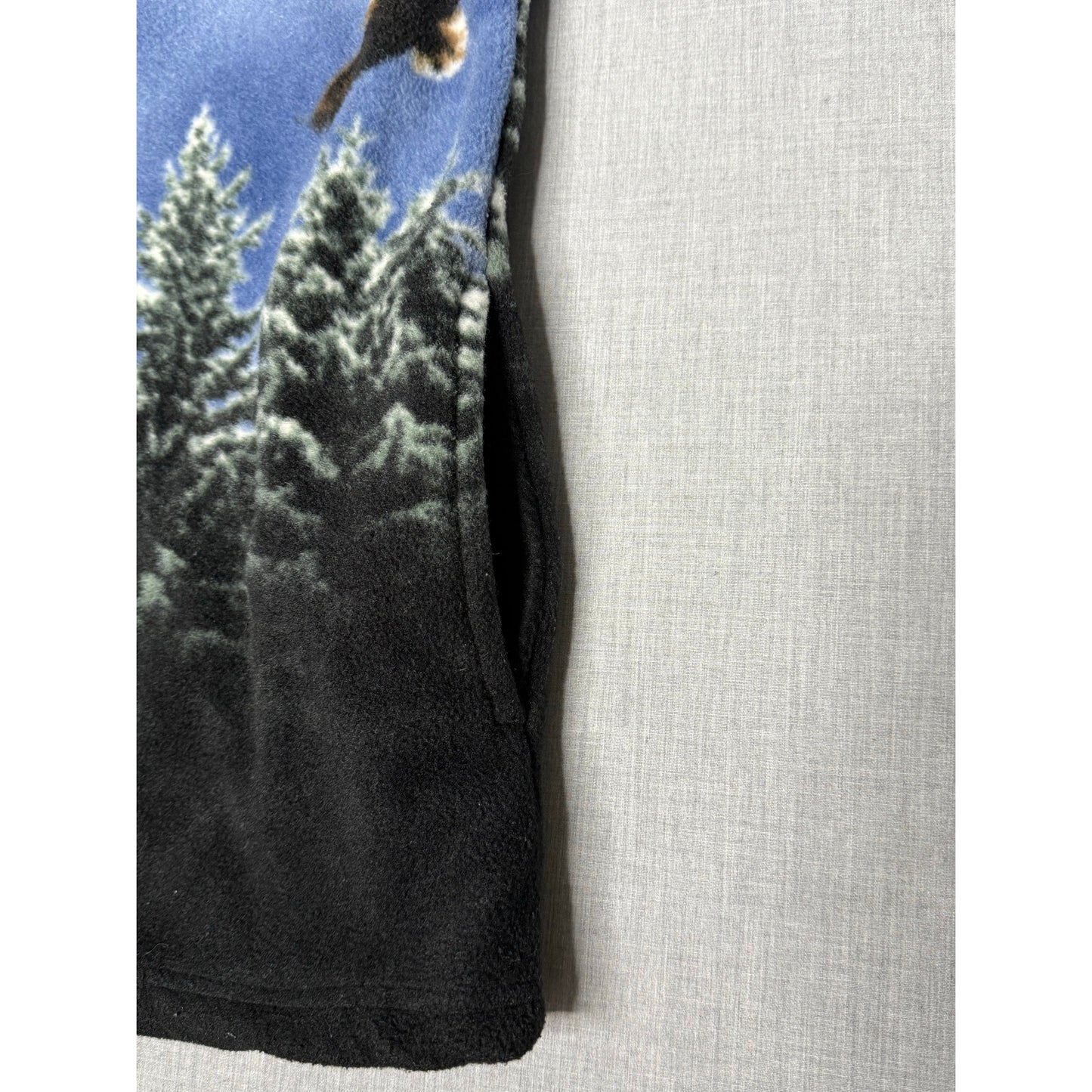 Trail Crest Eagle Nature Full Zip Fleece Sweatshirt Medium