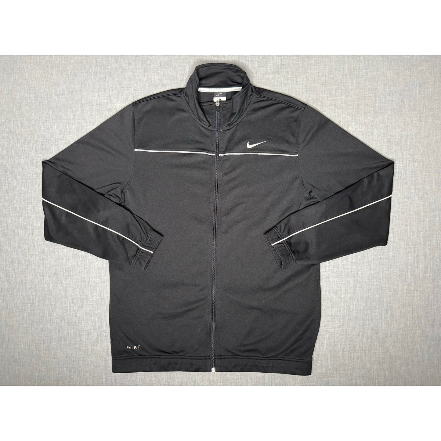 Nike Dri-Fit Full Zip Athletic Track Jacket Large