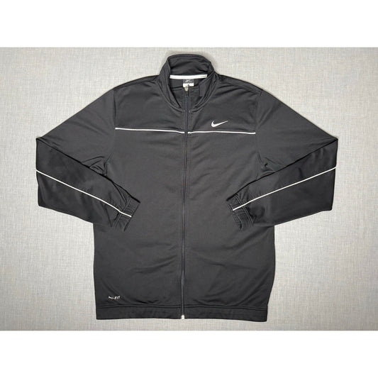 Nike Dri-Fit Full Zip Athletic Track Jacket Large