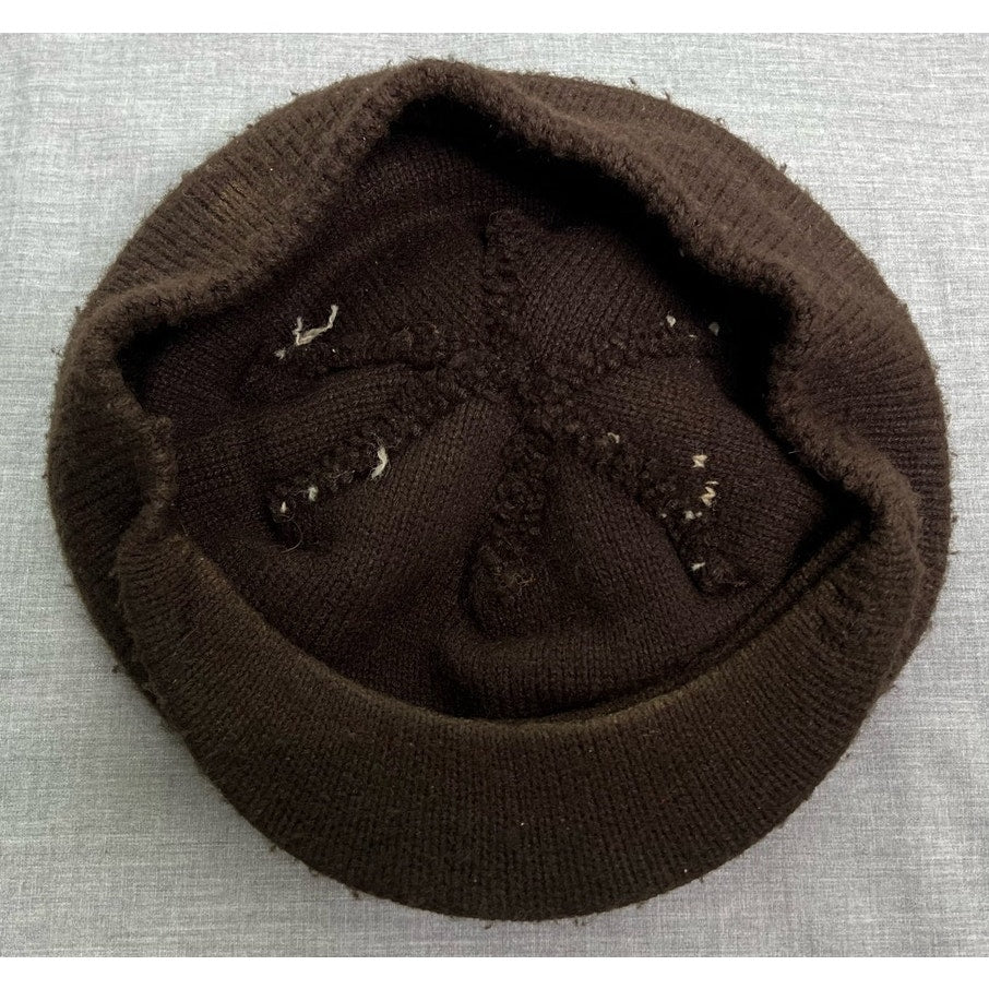 Vintage Penthouse Pom Pom Newsboy Flat Cap Hat