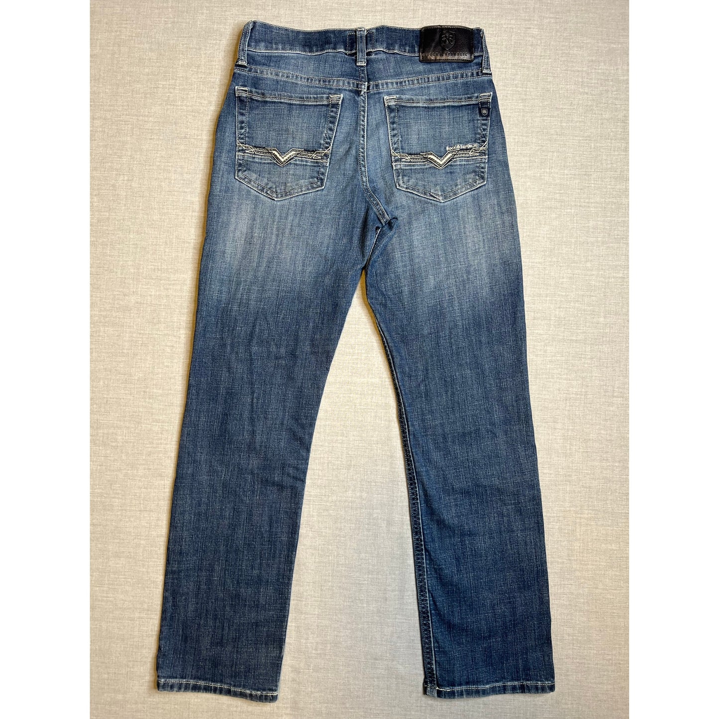 Rock & Republic Straight Fit Faded Jeans 29x30