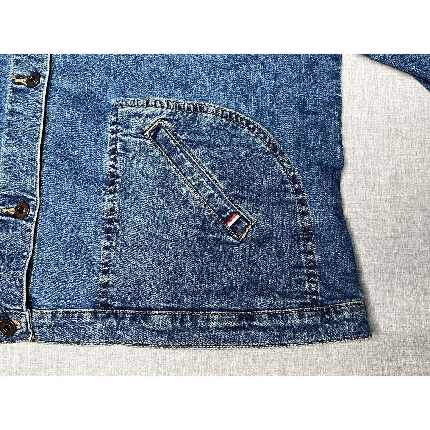 Vintage Y2K Tommy Hilfiger 4 Pocket Denim Jean Jacket Women's 2X