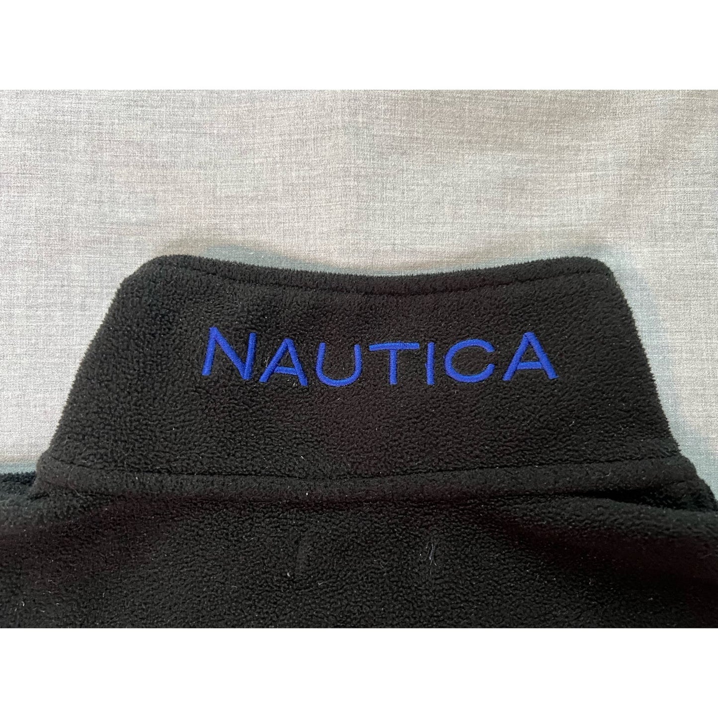 Nautica Quarter Zip Pullover Fleece Sweatshirt Medium