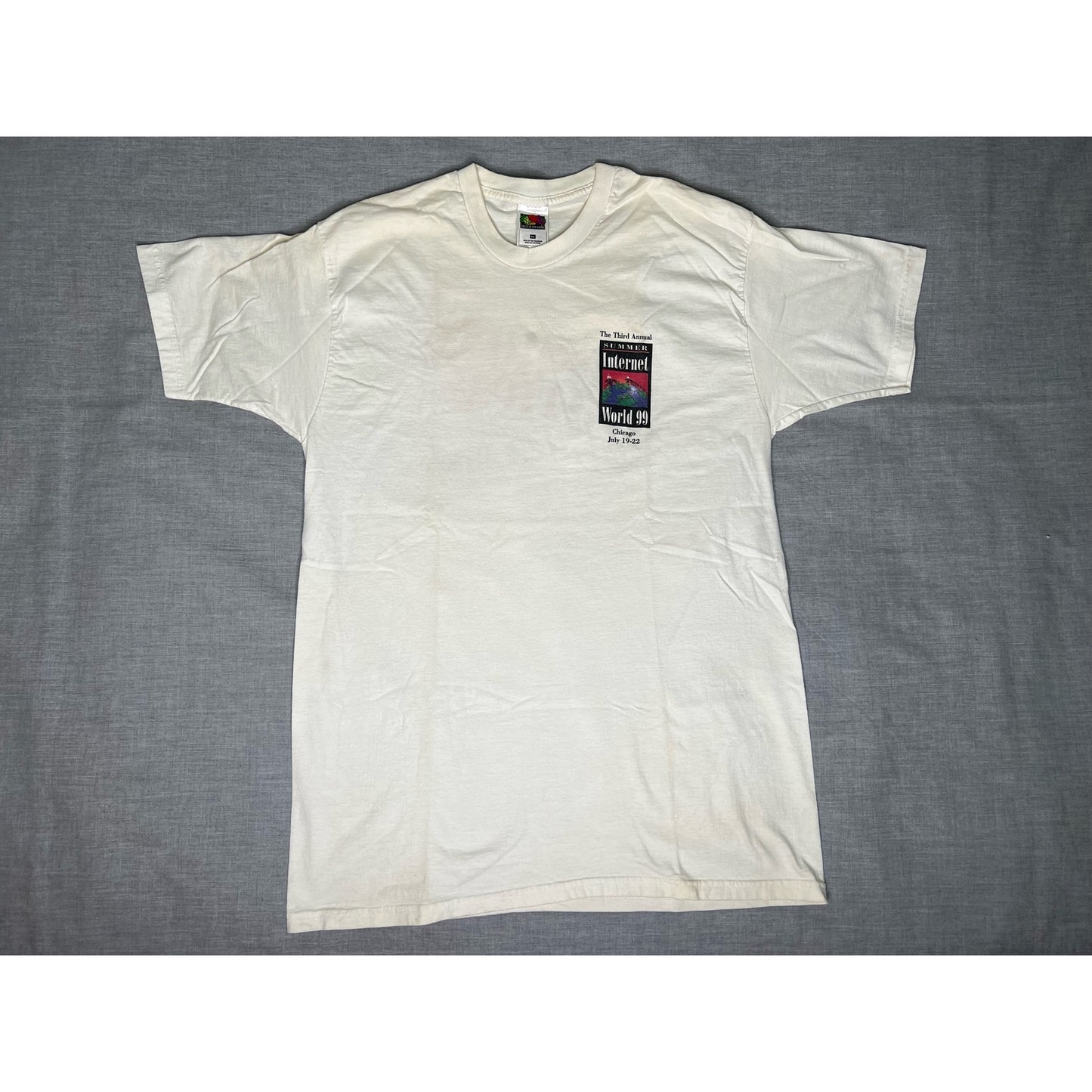 Vintage 1999 Mission Critical Internet World Chicago Tech Promo T-Shirt XL