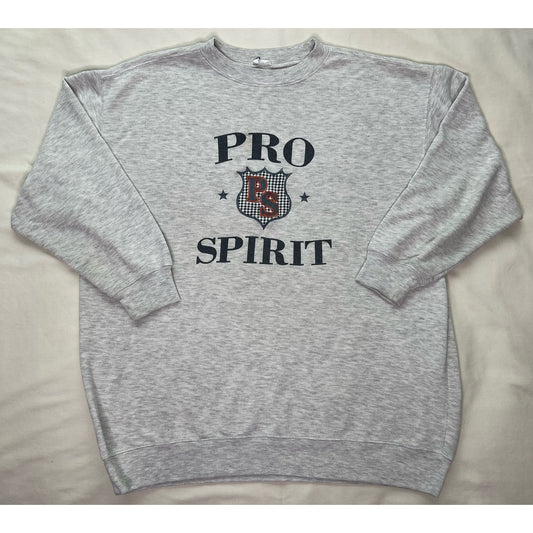 Vintage Pro Spirit Big Logo Crewneck Sweatshirt XL