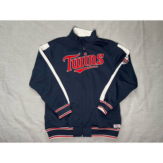 Minnesota Twins Stitches Full Zip Track Jacket Medium