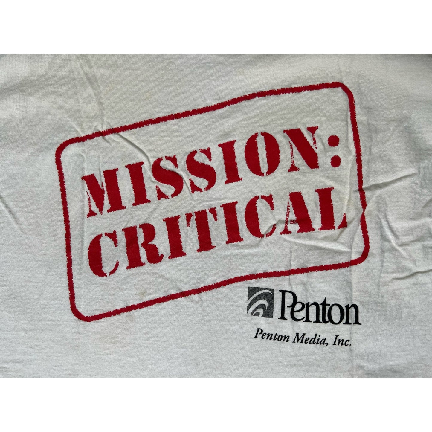 Vintage 1999 Mission Critical Internet World Chicago Tech Promo T-Shirt XL
