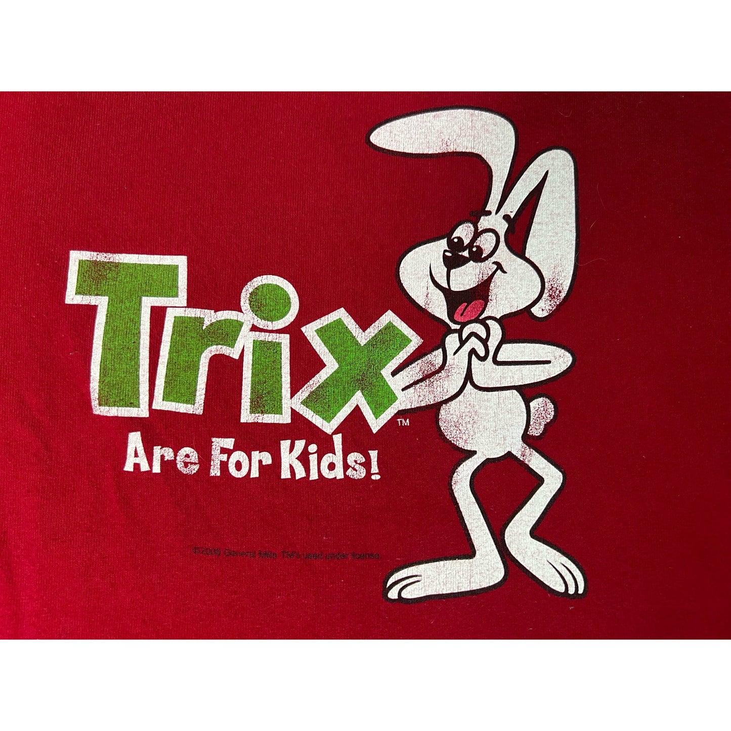 Vintage Y2K Trix Are For Kids Cereal Promo Long Sleeve T-shirt Small