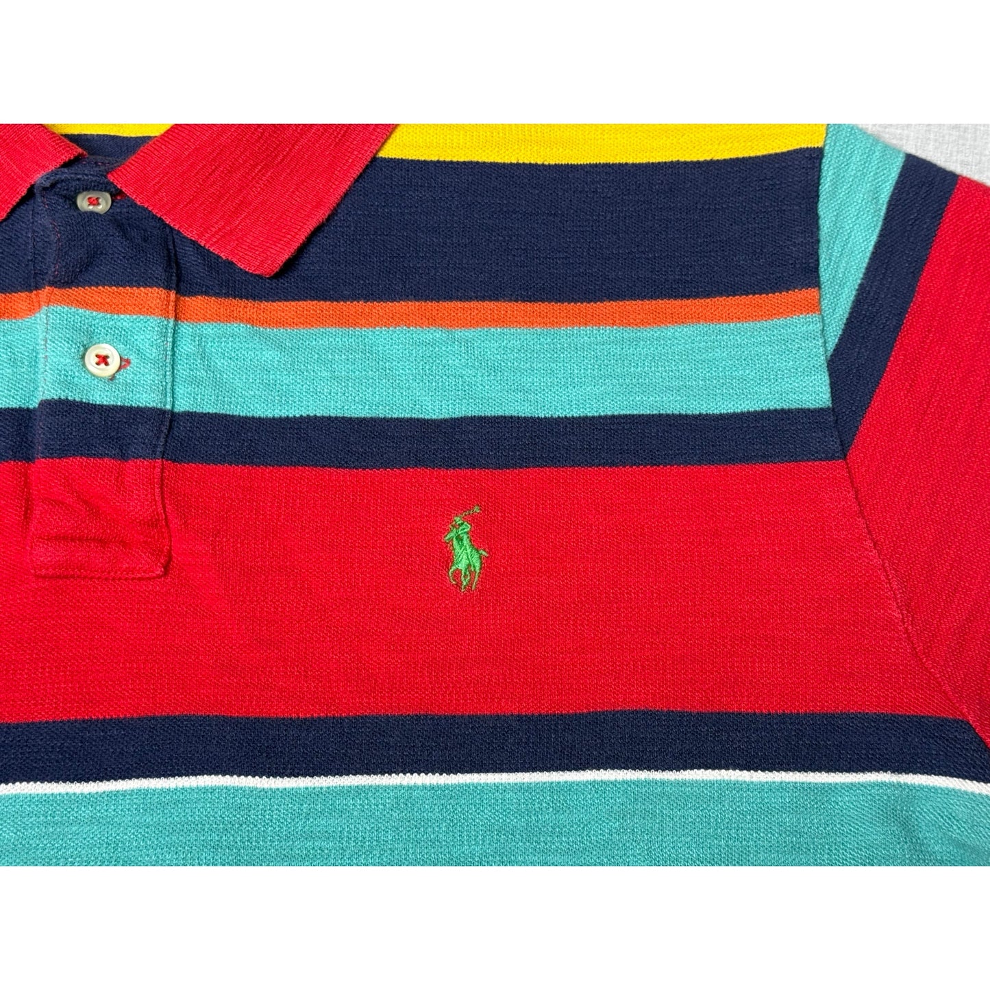 Polo Ralph Lauren Striped Slub Knit Polo Shirt XL