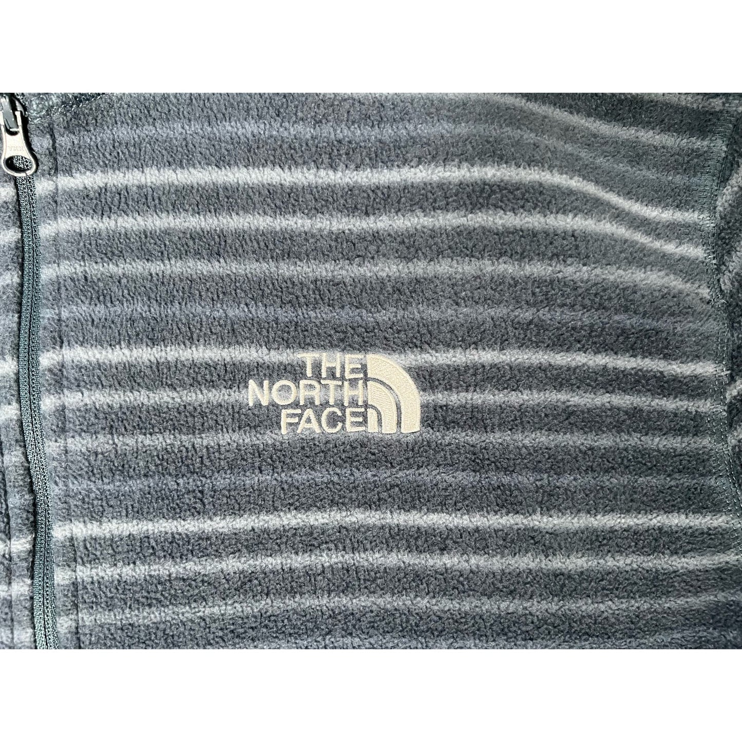 The North Face Pullover Quarter Zip Striped Fleece Sweatshirt XL