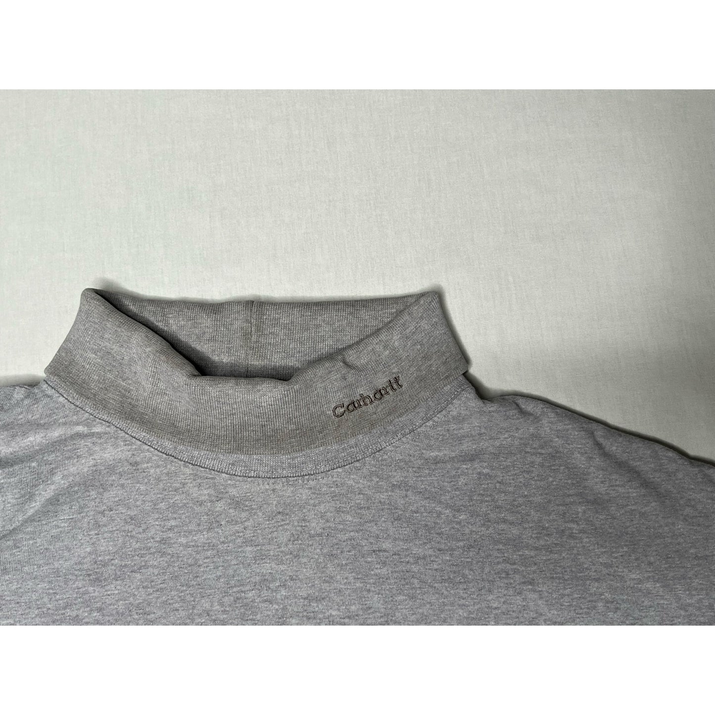 Vintage Carhartt Collar Logo Long Sleeve Turtleneck Shirt 2XL