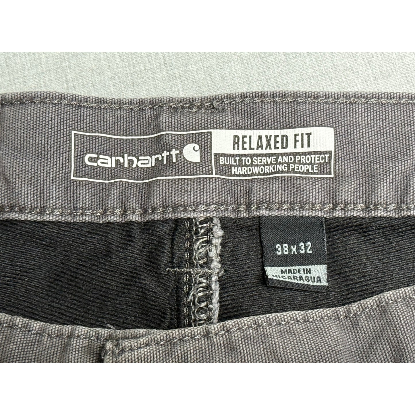 Carhartt Lined Relaxed Fit Rugged Flex Carpenter Work Pants 38x32