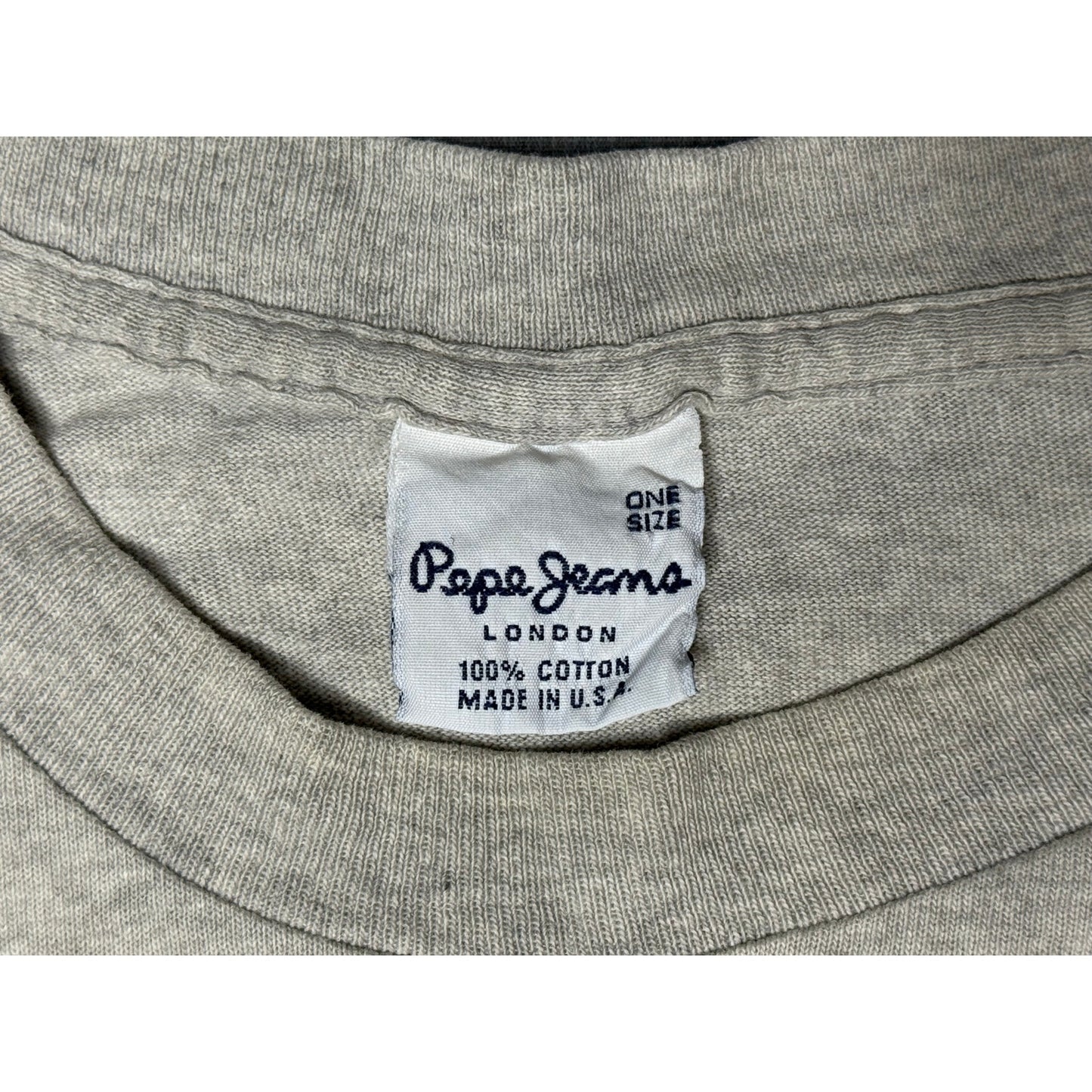 Vintage Pepe Jeans London Long Sleeve T-shirt One Size