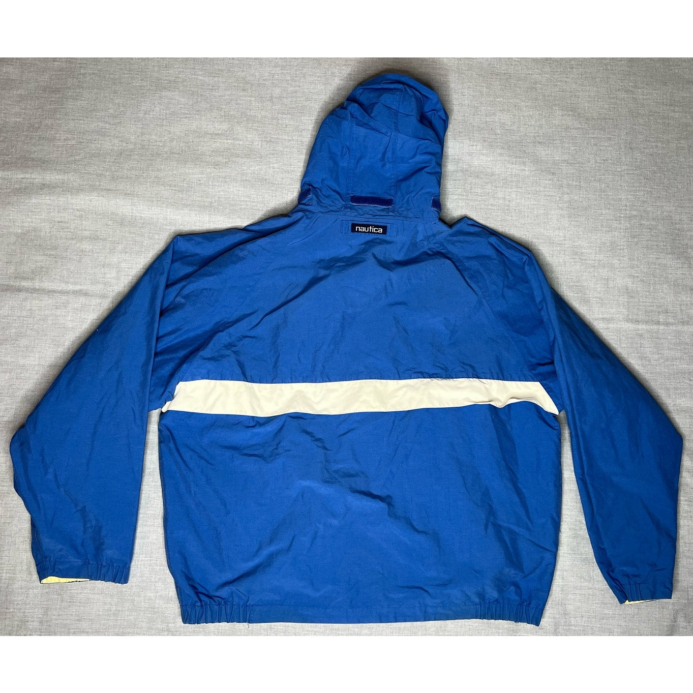 Vintage 90s Nautica Sport Reversible Blue Yellow Jacket XL