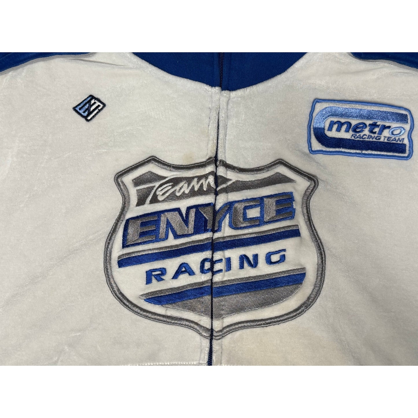 Vintage Enyce Performance Systems Racing Velour Track Jacket XL