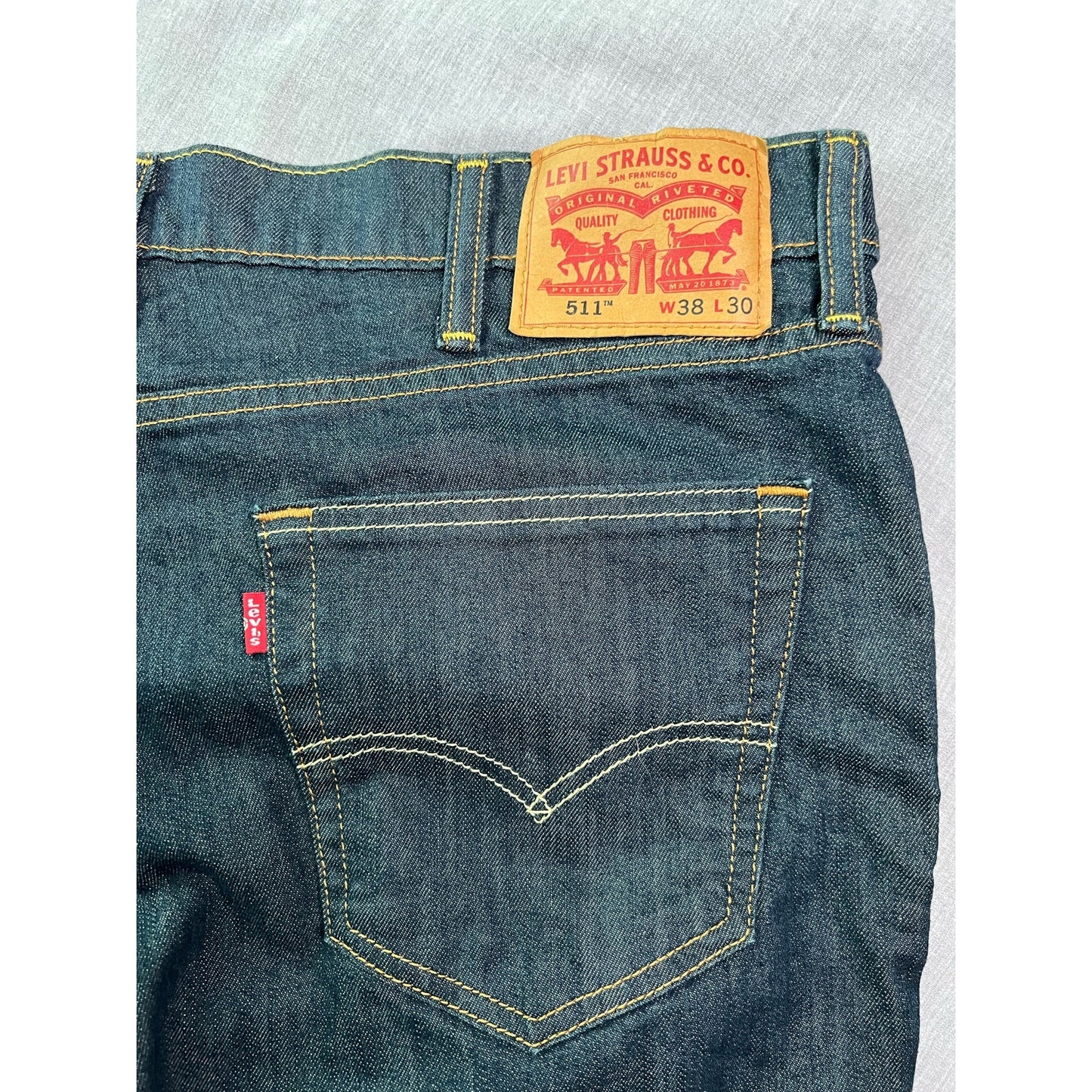 Levi’s 511 Dark Wash Indigo Jeans 38x24