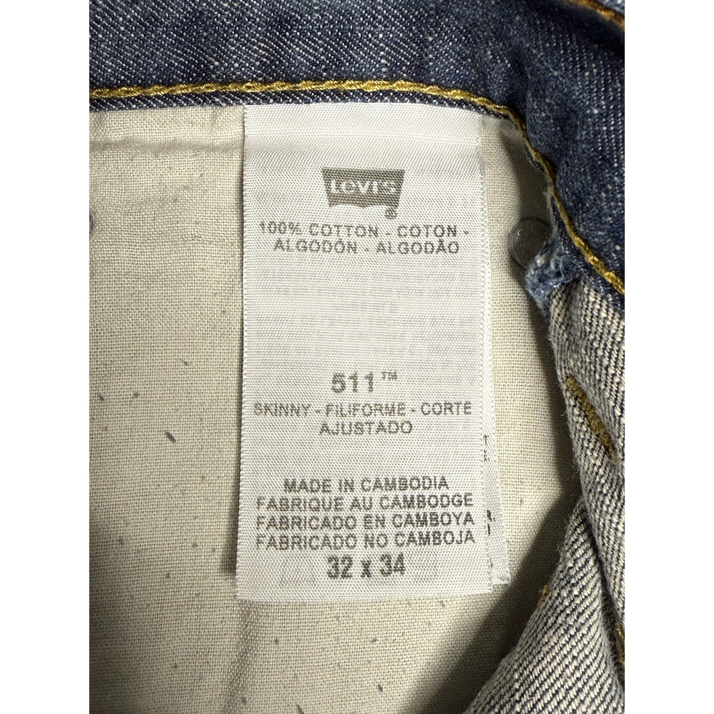 Levi’s Slim Fit Stretch Denim Jeans 32x34