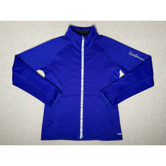 Salomon Athletic Soft Shell Outdoor Full Zip Jacket Women's Medium