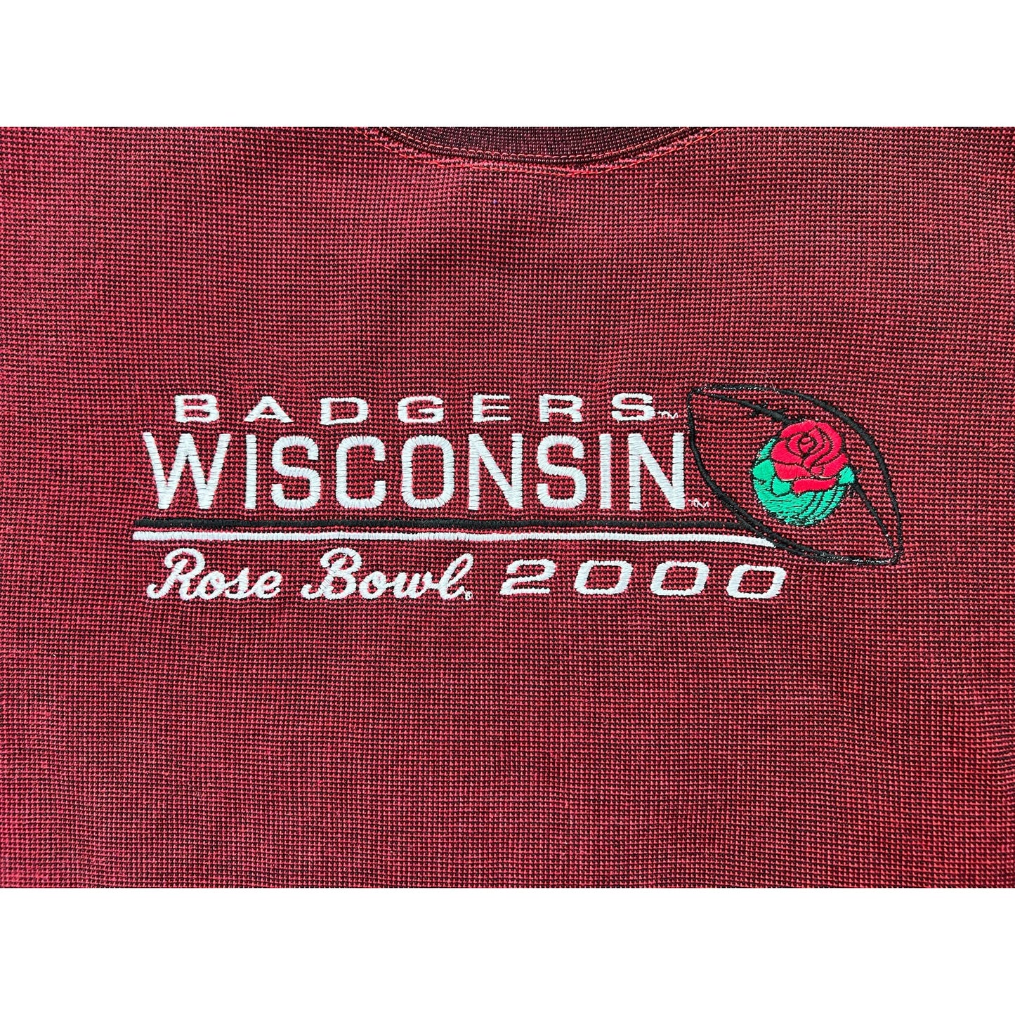 Vintage 2000 Wisconsin Badgers Rose Bowl Crewneck Sweatshirt Large
