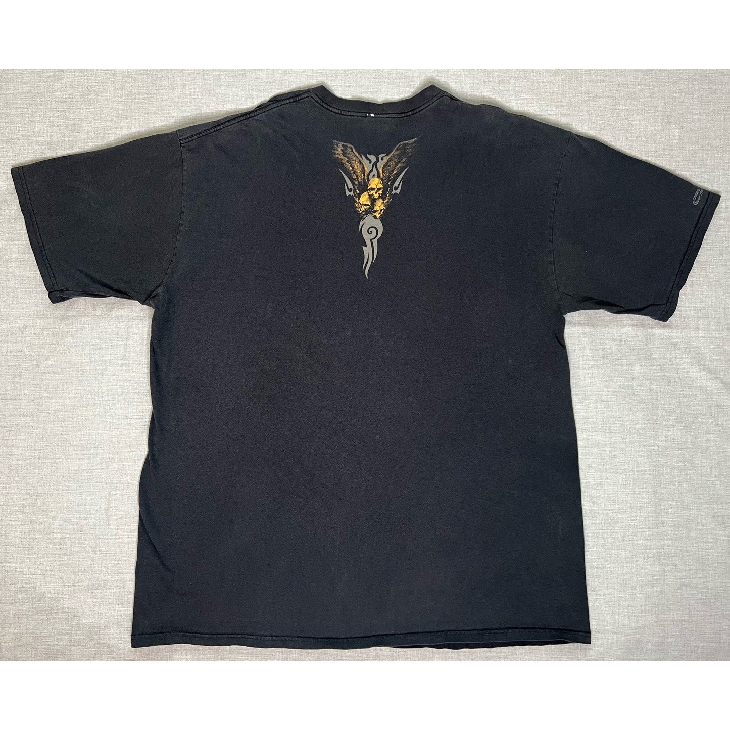 Vintage Crazy Shirts Tribal Skull Double Sided T-shirt 2XL