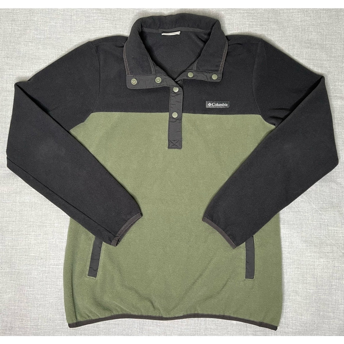 Columbia Fleece Snap T Pullover Sweatshirt Medium