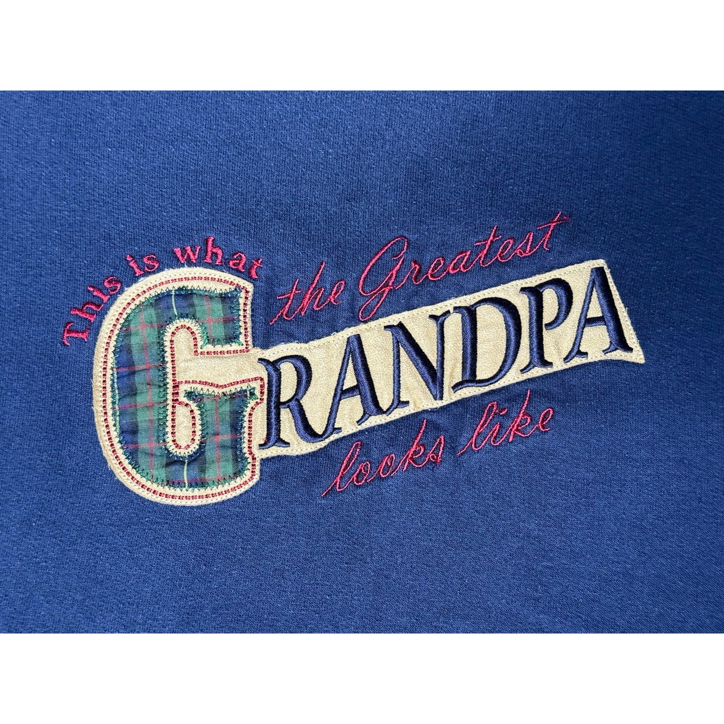 Vintage Greatest Grandpa Pullover Crewneck Sweatshirt XL
