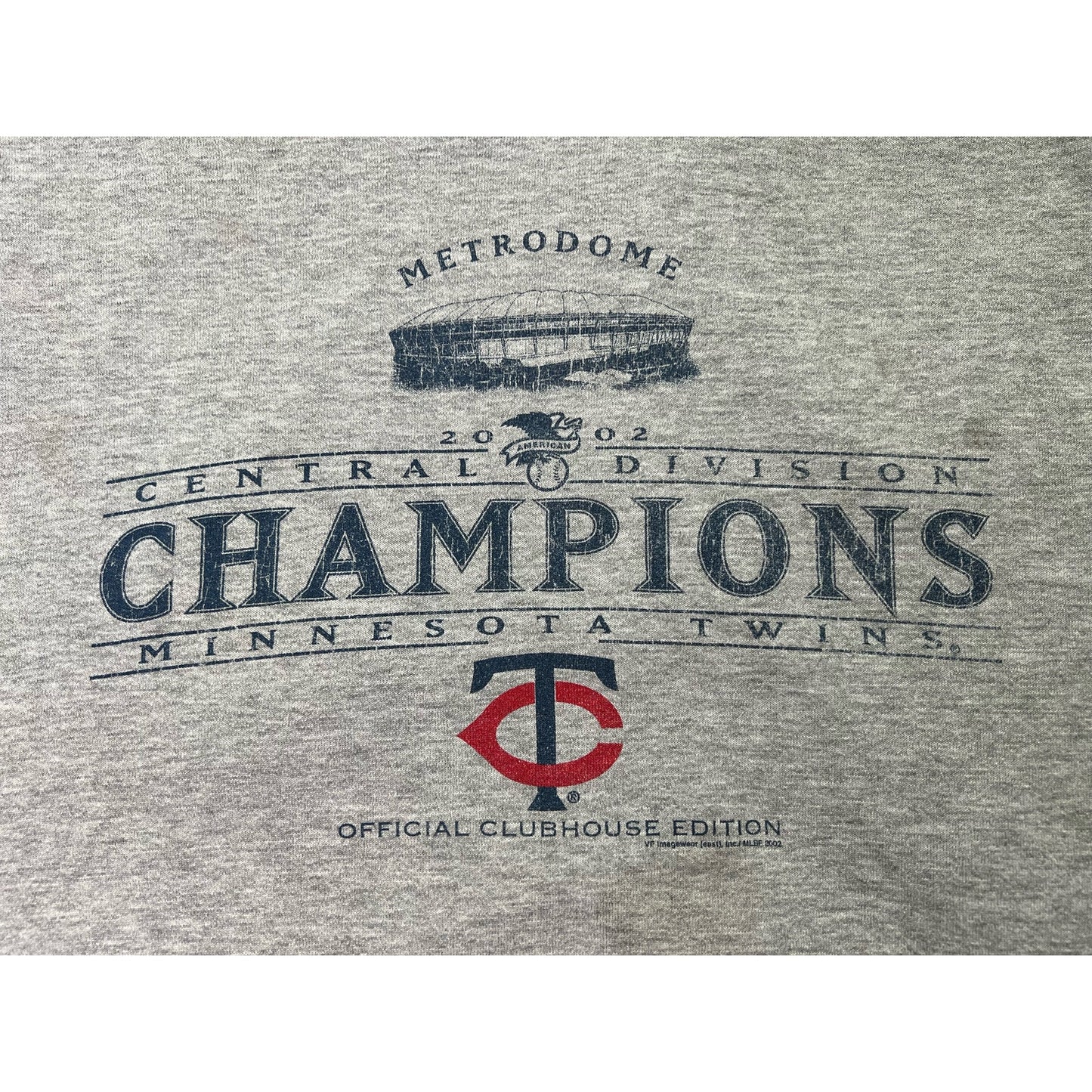Vintage 2002 Minnesota Twins Champions Pullover Crewneck Sweatshirt 2XL