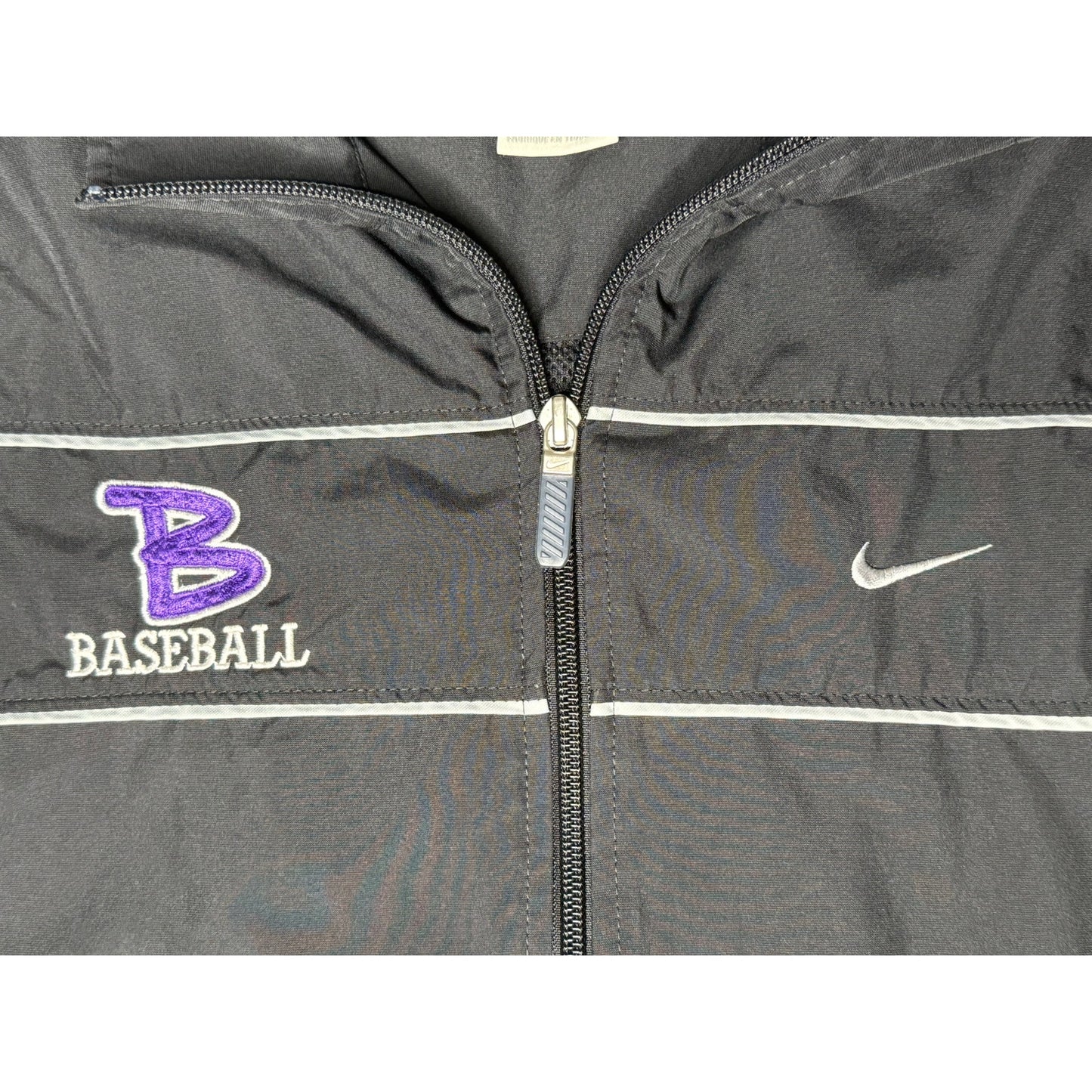 Nike Baseball Full Zip Collared Windbreaker Jacket Medium